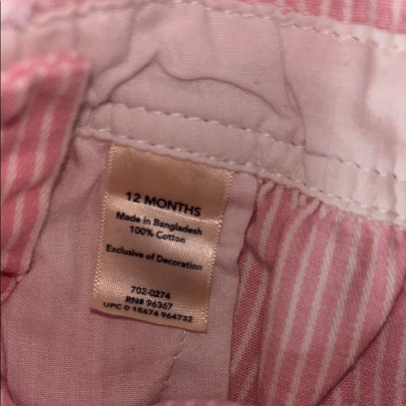 Posh Kosh B’gosh Pink Striped Kids Overalls - Picture 4 of 4